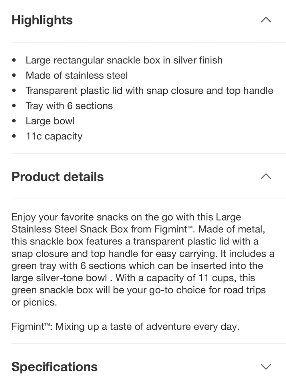 Mint Figmint Stainless Steel Bento Box - Pale Green